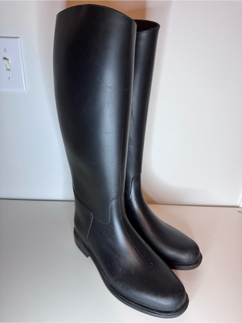Women's Over-the-Knee Black Riding Boots